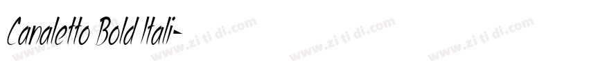 Canaletto Bold Itali字体转换 Canaletto Bold Itali字体转换
